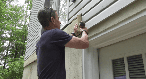 How to attach the ledger board when building a deck