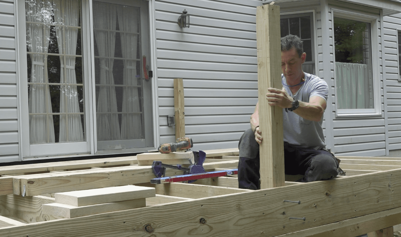 Building a Deck Video How to install guard posts MyFixitUpLife