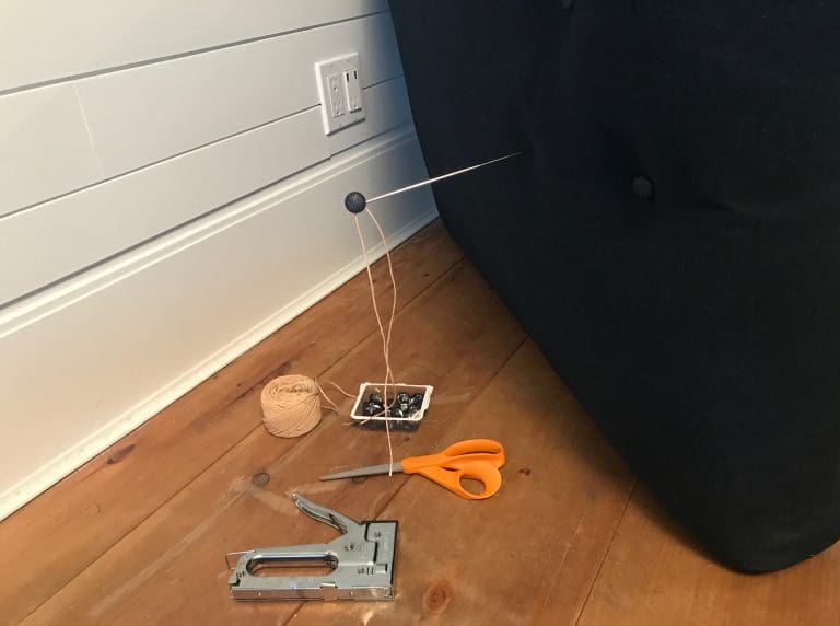 Need to recover an ottoman? Here's the DIY on how I updated ours