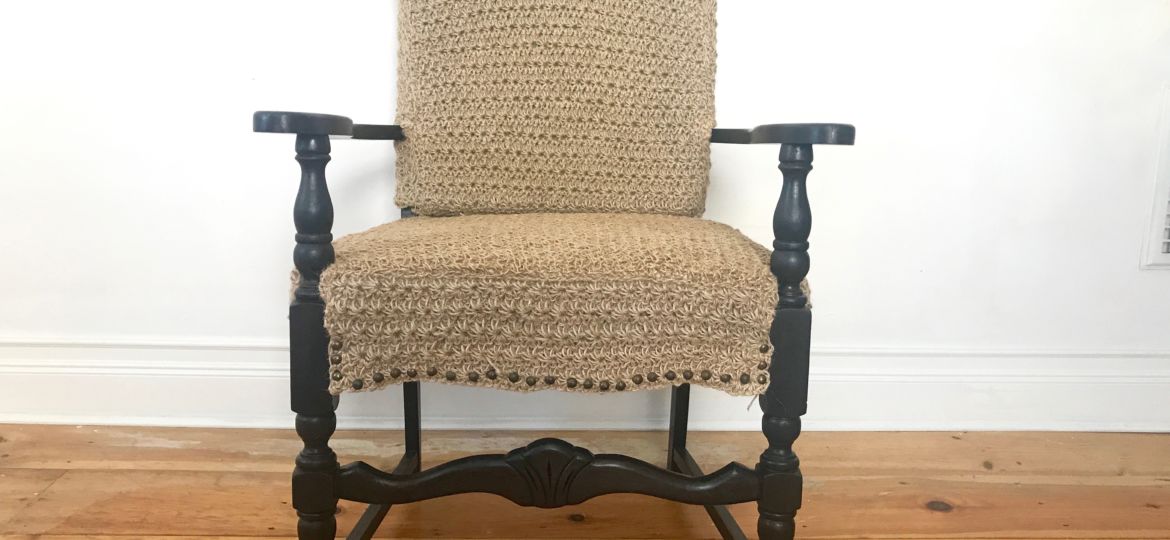 17 Chair Makeover MyFixitUpLife Theresa crochet twine after