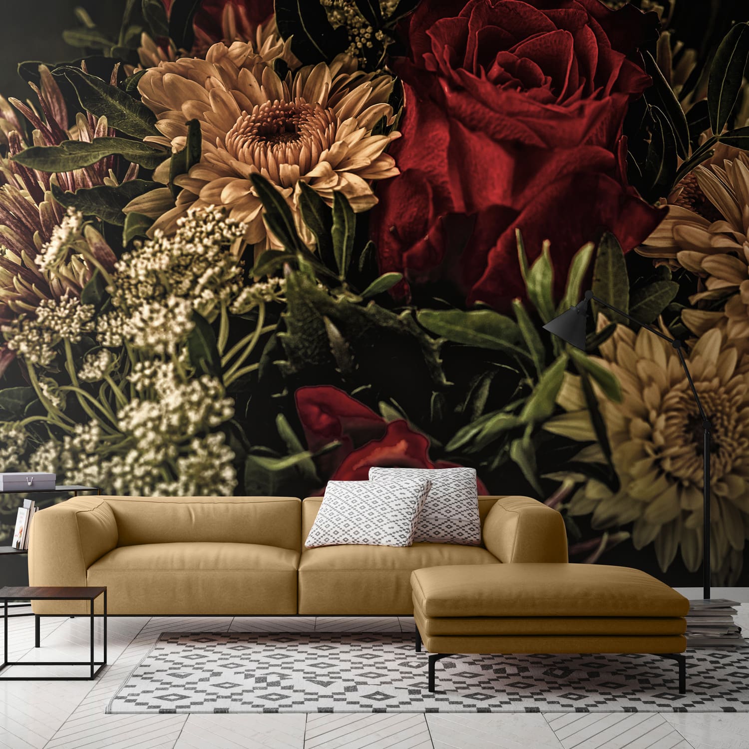 Bold Floral Wallpaper Designs : 30 Stylish Ways To Use Floral Wallpaper ...