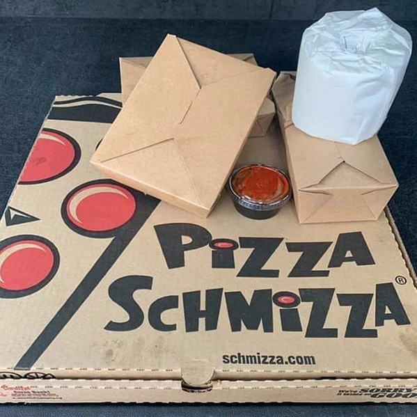 Schmizza toilet paper with pizza