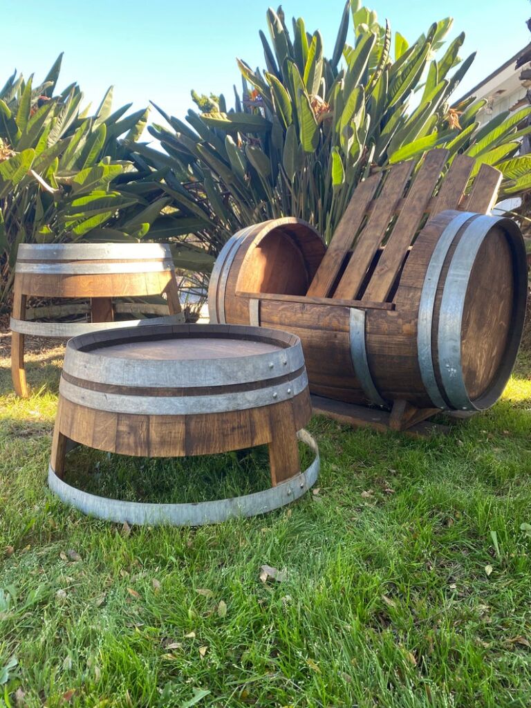 Wine-Barrel-Chair-Set