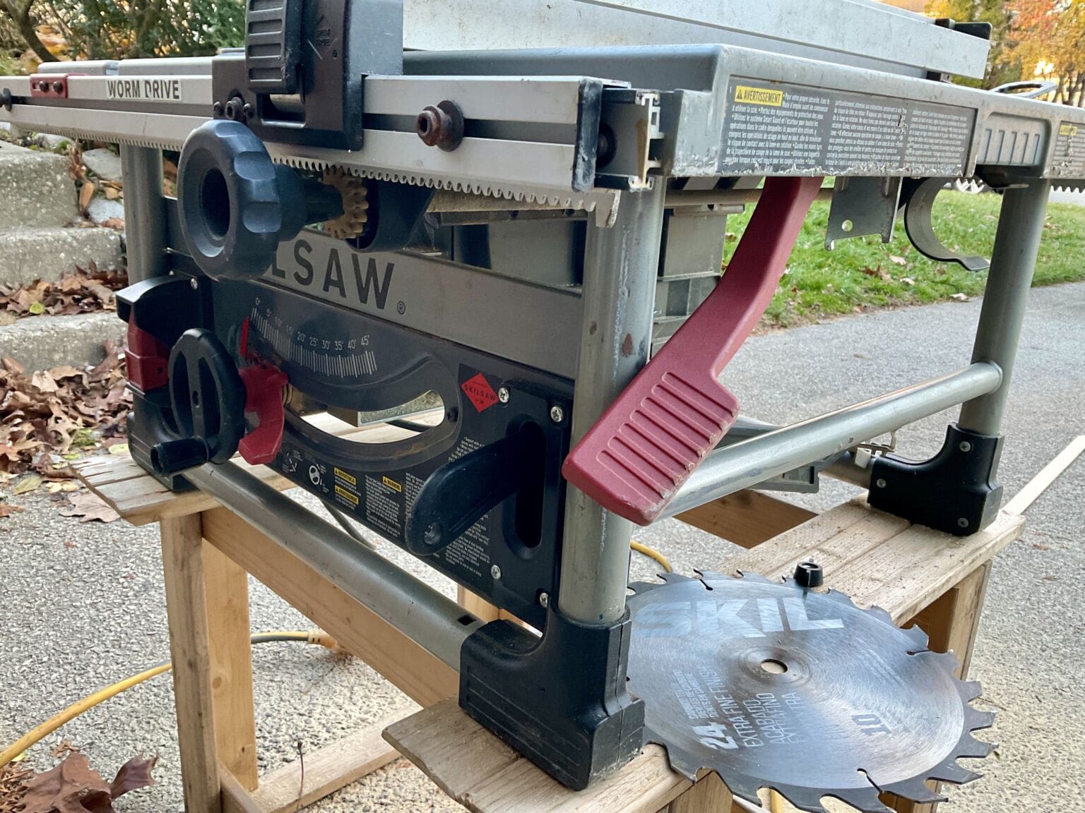 Tool Review Skilsaw Worm Drive Table Saw
