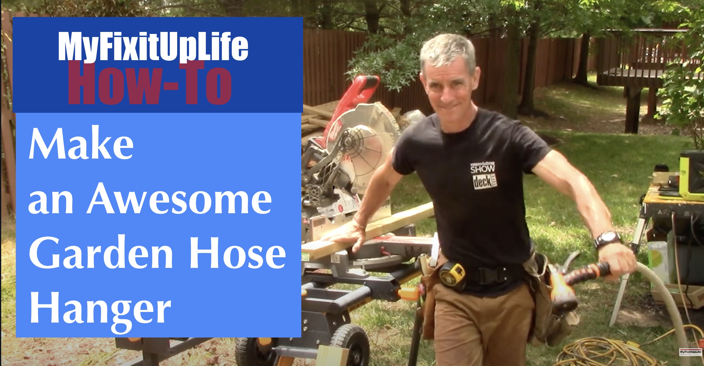 Making a Garden Hose Holder 