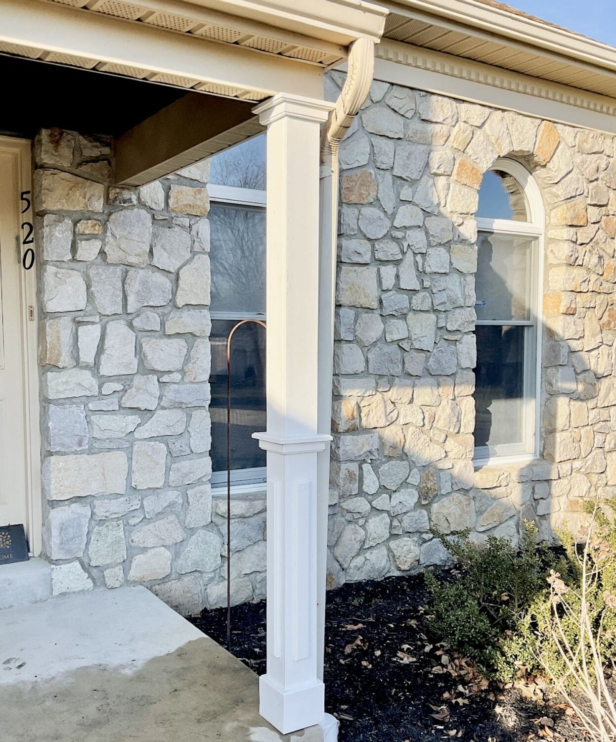 Before & After Rotted Porch Post