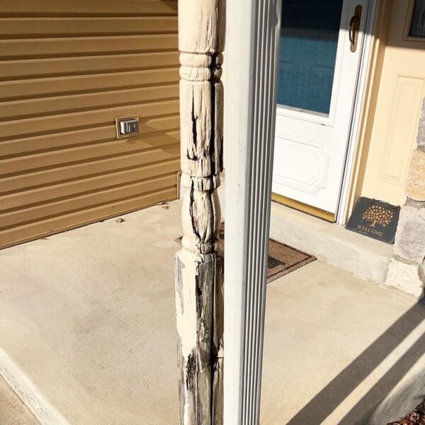 Before & After: Rotted Porch Post ‣ MyFixitUpLife