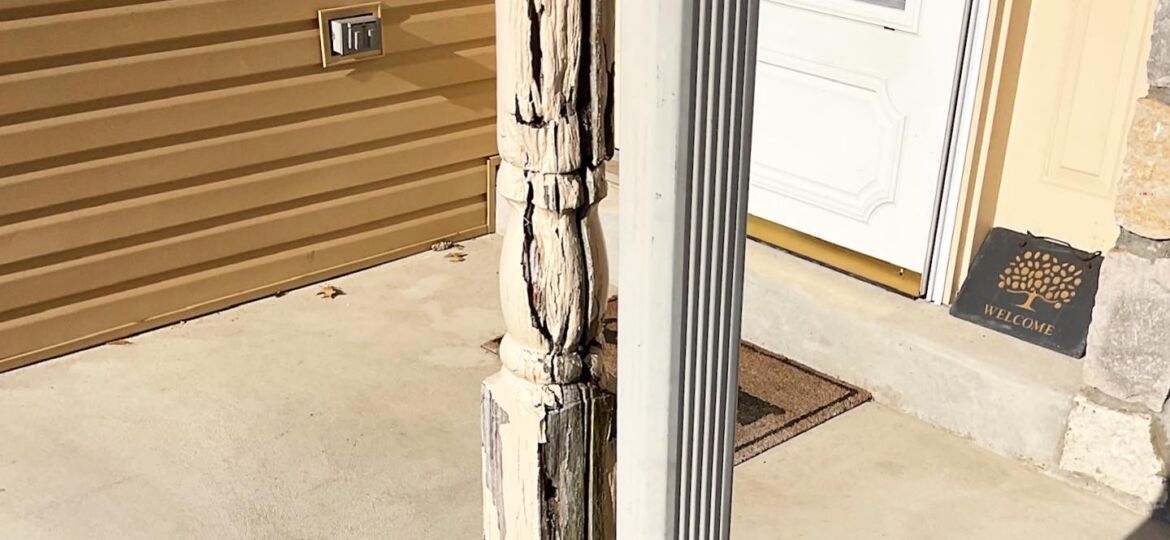 MyFixitUpLife Porch Post rotted before
