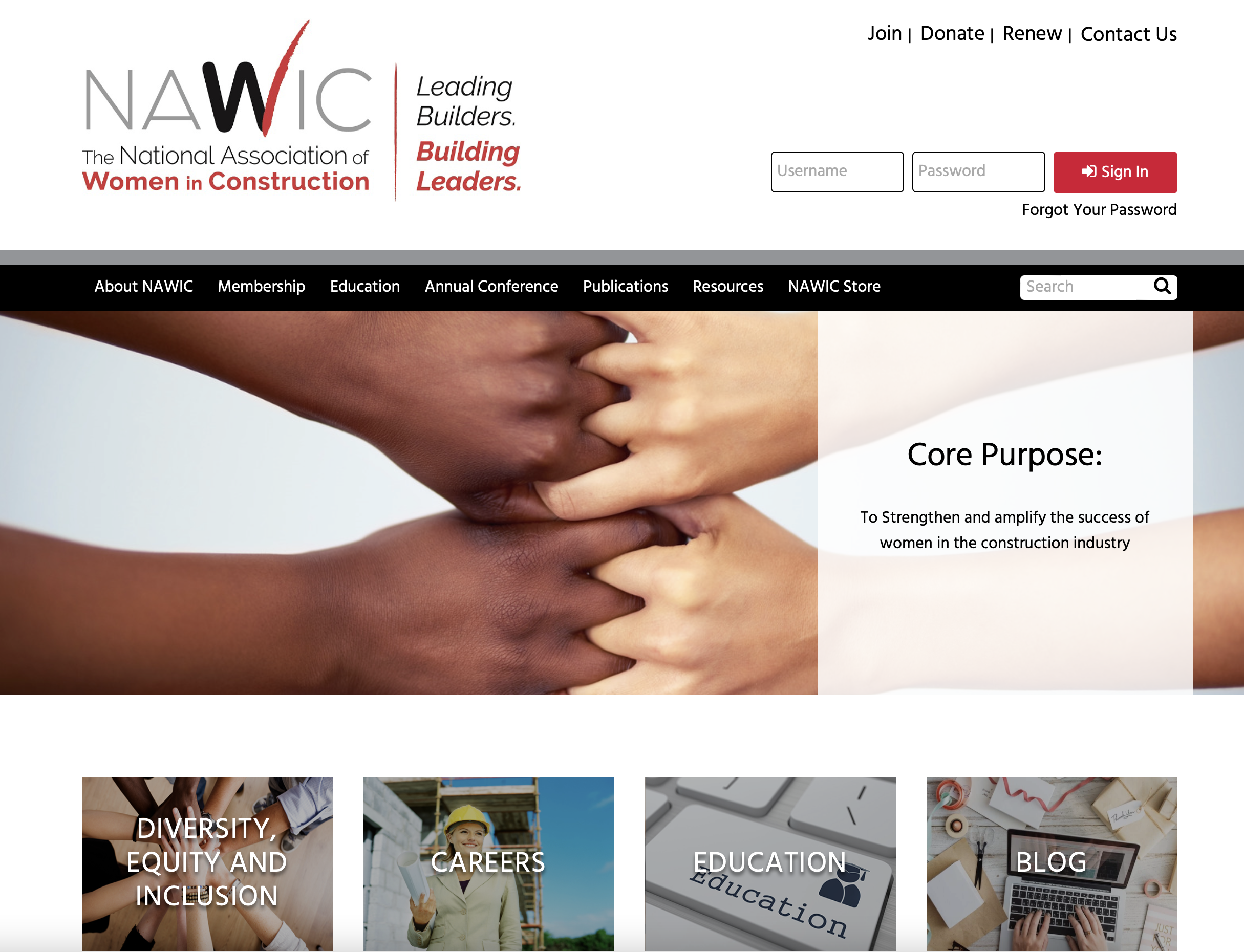 WICA-website women in construction 