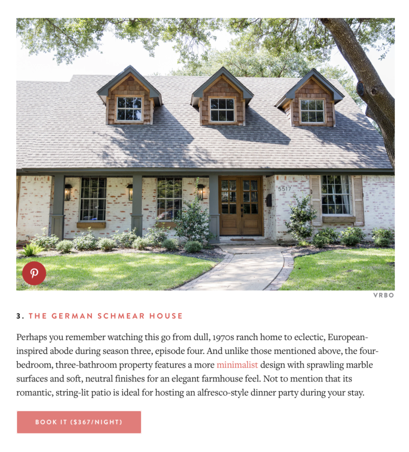 Rent Joanna Gaines Home