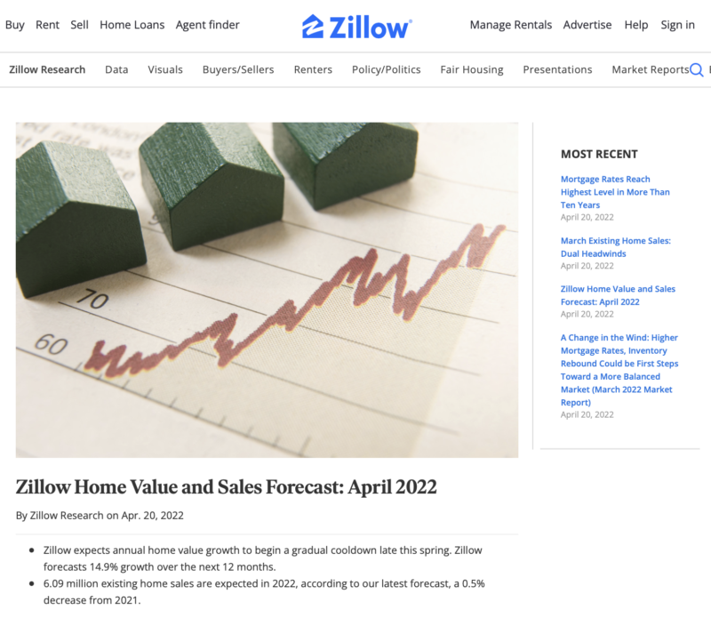rising home prices Zillow
