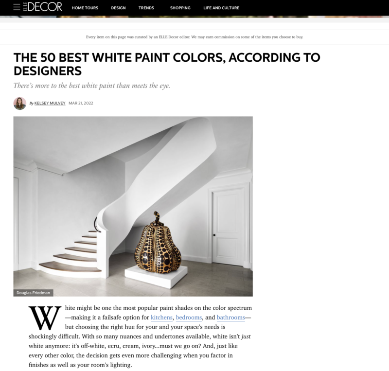 Elle-Decor-White-Paint-Color-Trends-2022 popular