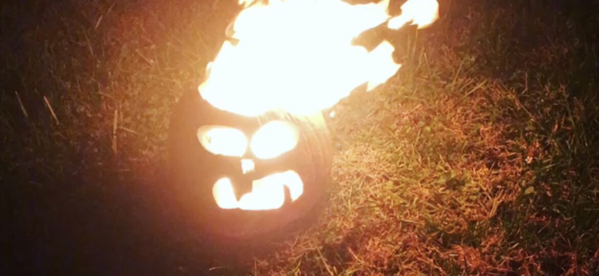 Halloween Flaming pumpkin MyFixitUpLife