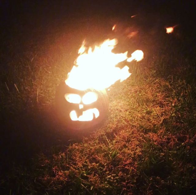 Halloween Flaming pumpkin MyFixitUpLife