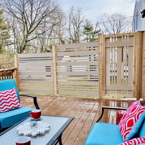 Modern Mill After Deck Privacy Screen Furnished
