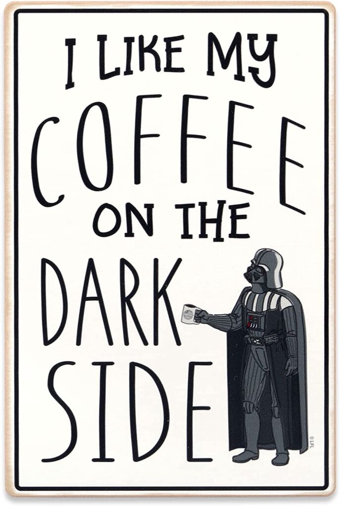 Star Wars home decor coffee sign