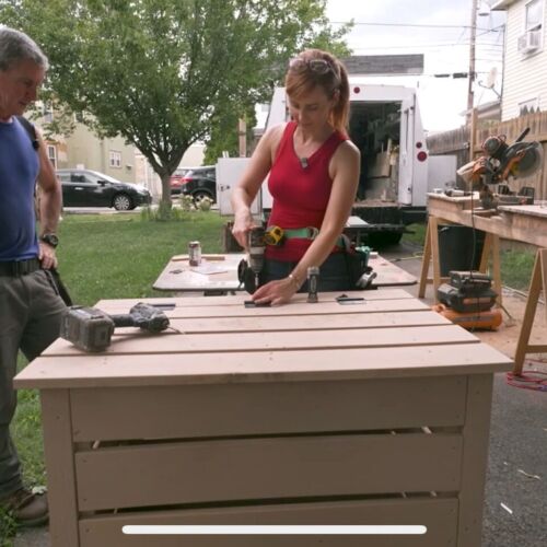Compost bin: Mark and Theresa build this one with Acre by Modern Mill