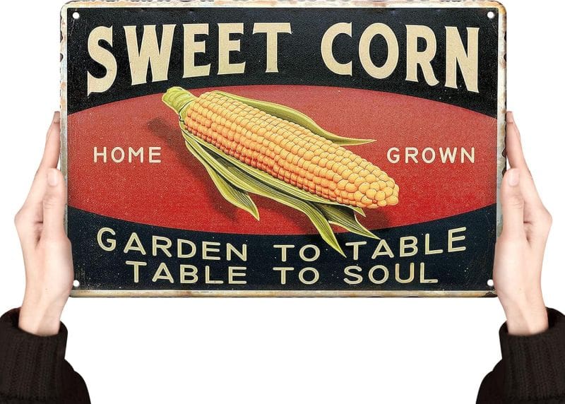 corn home decor vintage sign thanksgiving - myfixituplife