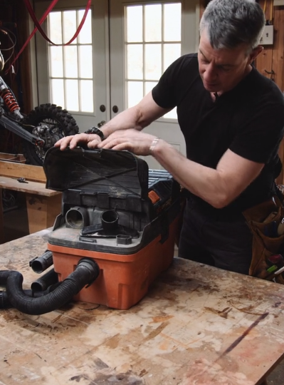 RIdgid ProPAck Vacuum inside - MyFixitUpLife