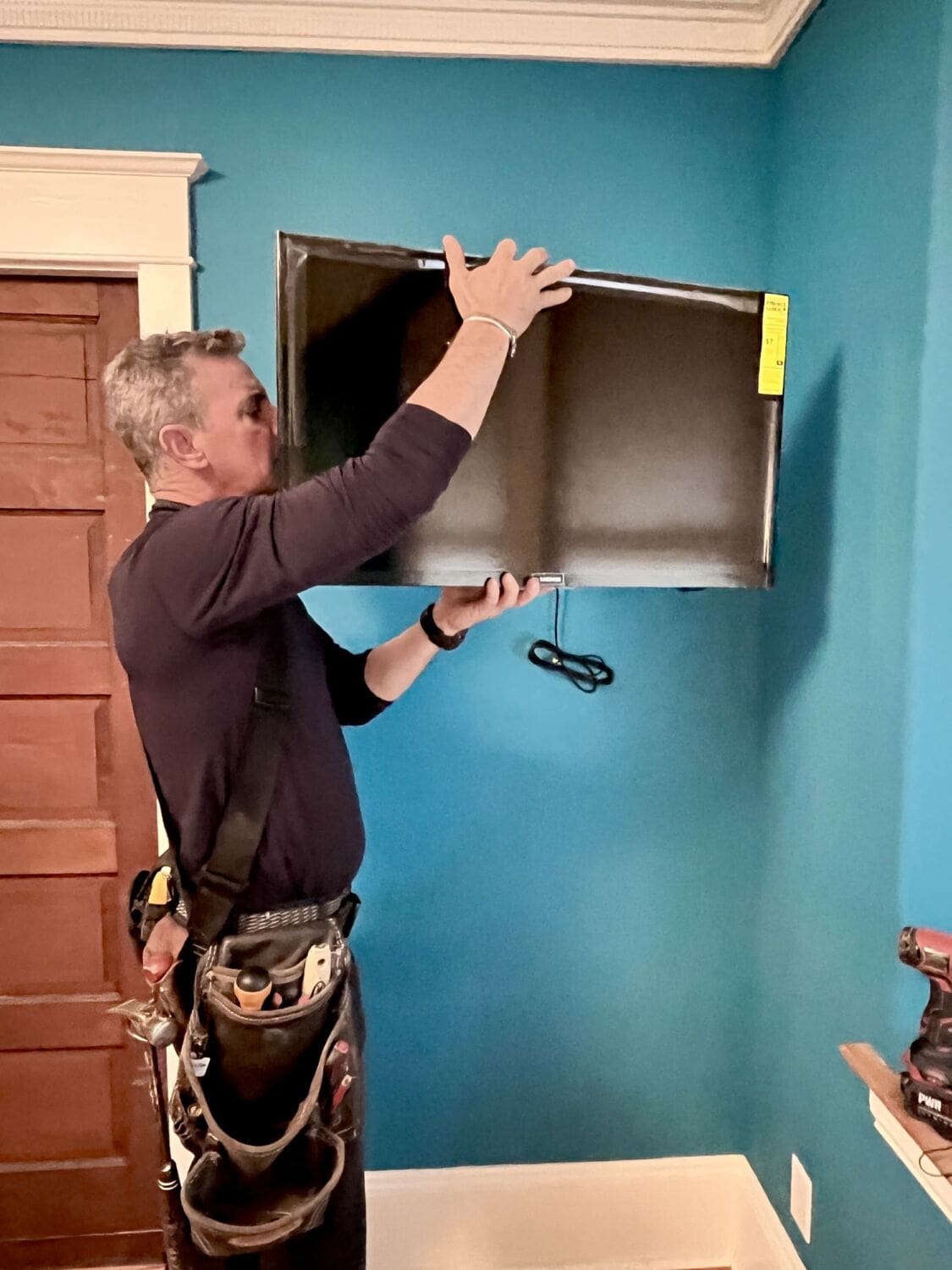 How to Hang a New TV When The Stud Isn't In The Ideal Spot