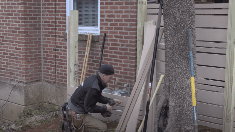 Building a privacy screen fence front porch - MyFixitUpLife