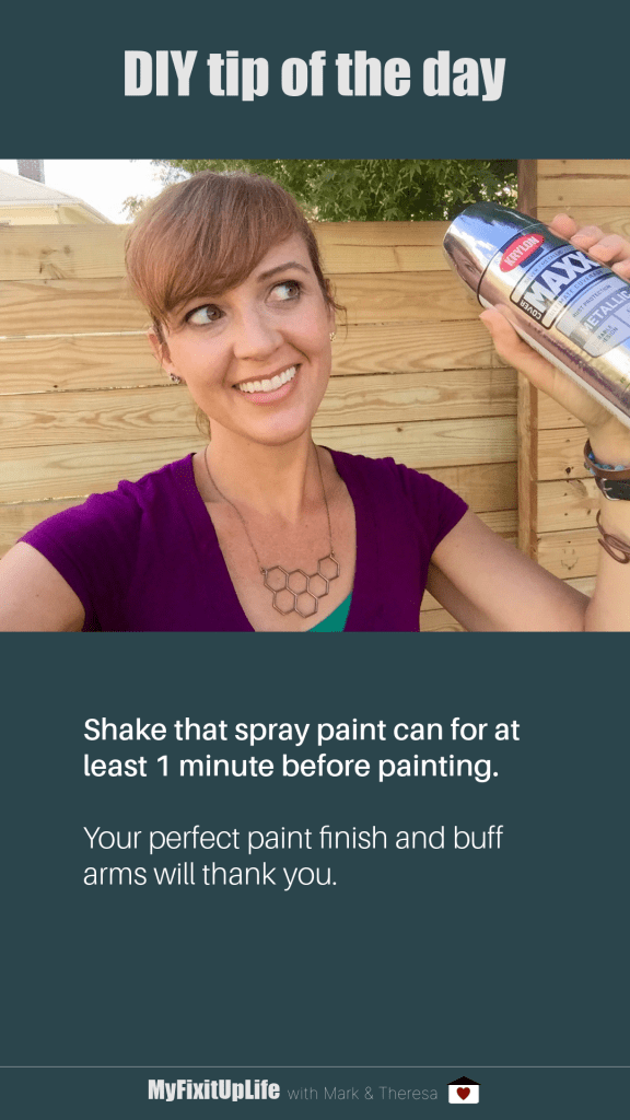 DIY Home Tip Shake Spray Paint MyFixitUpLife