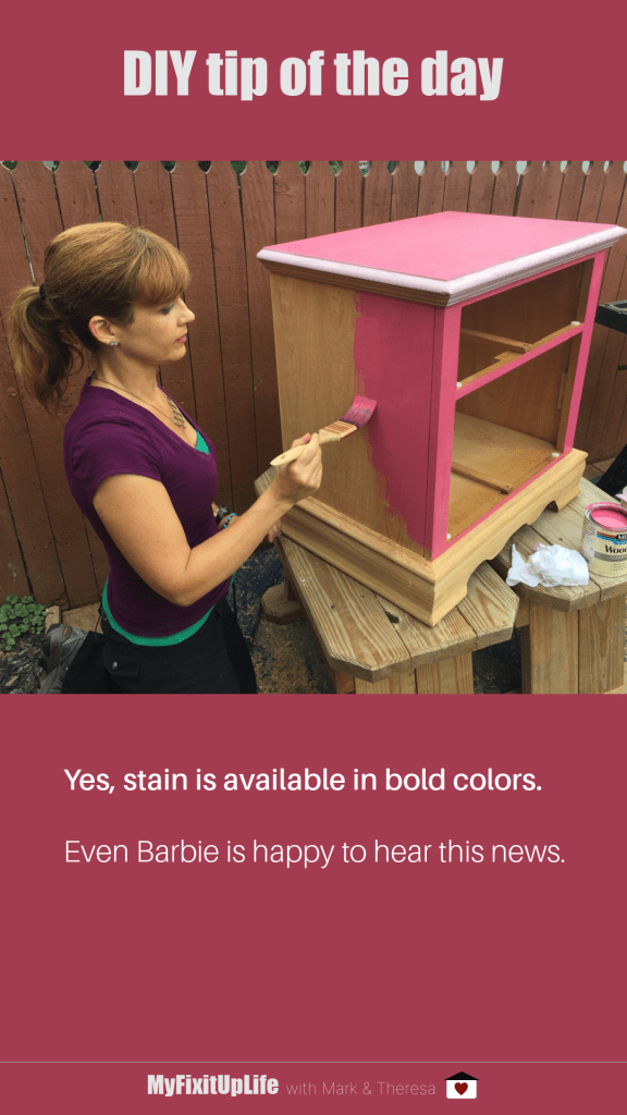 DIY Home Tips Color Stain - MyFixitUpLife