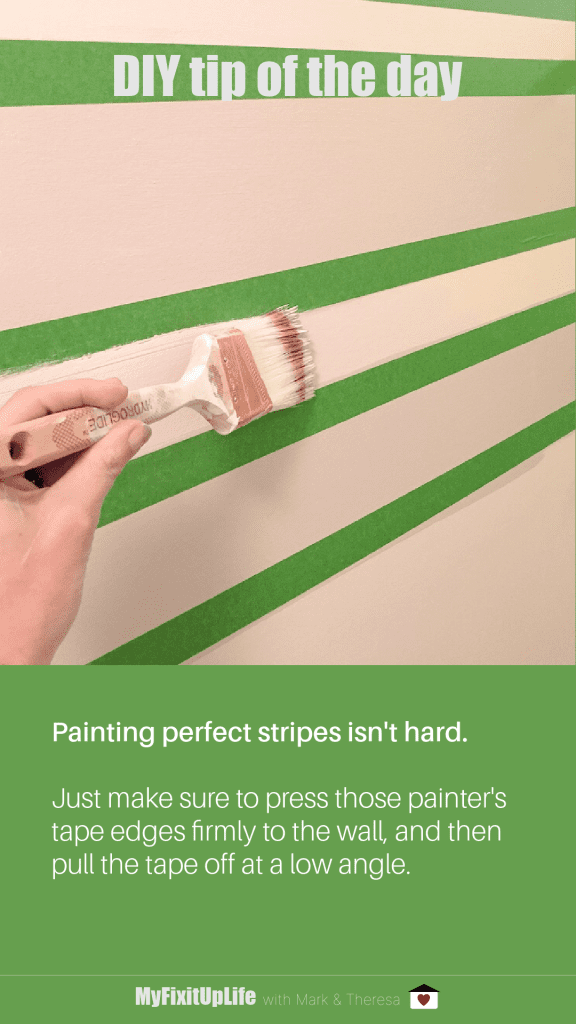 DIY Home Tip Paint Stripes MyFixitUpLife