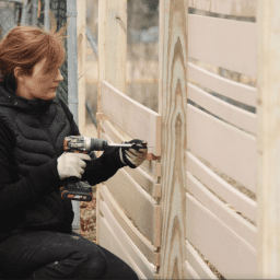 Theresa-Worx-20V-drill-privacy-screen-MyFixitUpLife-