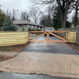 Driveway gate ‣ MyFixitUpLife ‣ MyFixitUpLife Wood driveway gate