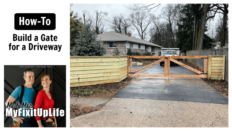 how to build a wood driveway gate