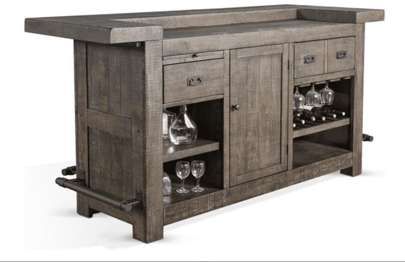 wood bar - home bar