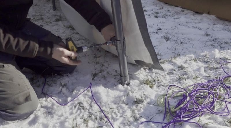 Assemble the Abba Patio Carport for winter jobsite carport office - MyFixitUpLife