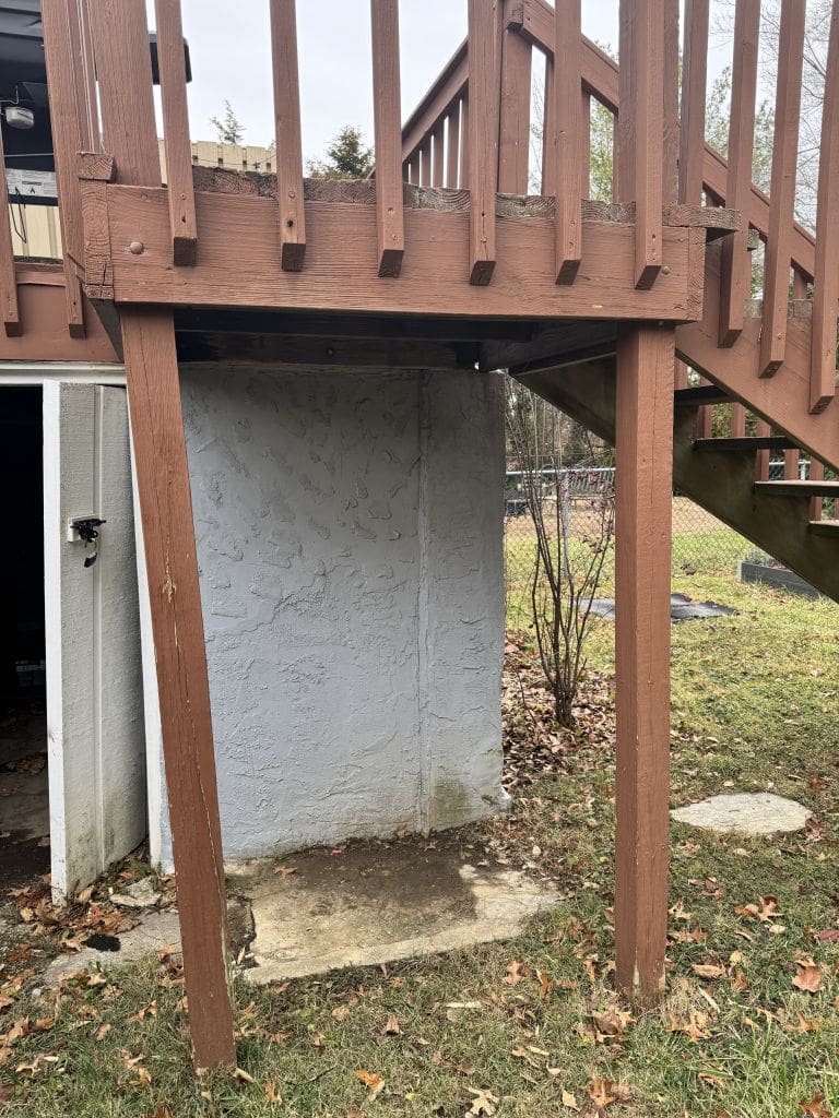 This deck has more problems beyond just the posts or wood rot. MyFixitUpLife