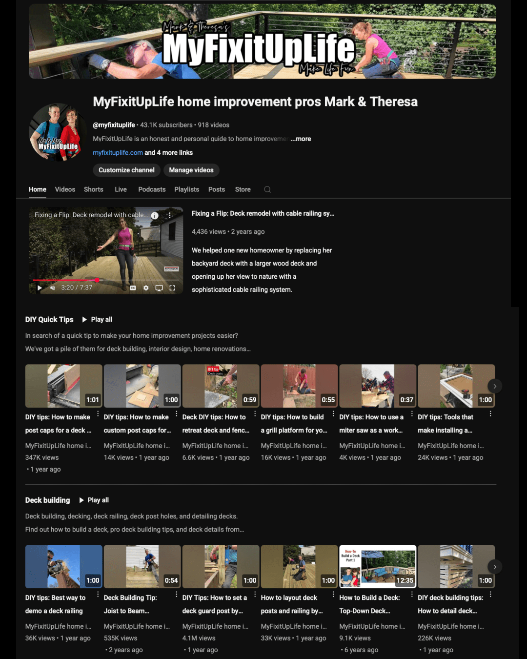MyFixitUpLife YouTube video opener MyFixitUpLife YouTube video opener