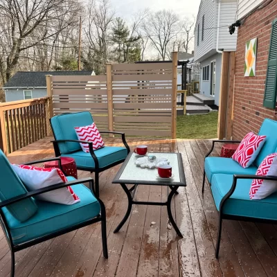 Deck after - dream backyard makeover - MyFixitUpLife