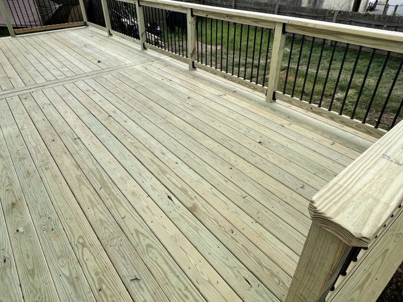 aluminum baluster deck railing wood deck myfixituplife How to replace a deck railing like a pro MyFixitUpLife MyFixitUpLife how to replace a deck railing like a pro MyFixitUpLife MyFixitUpLife
