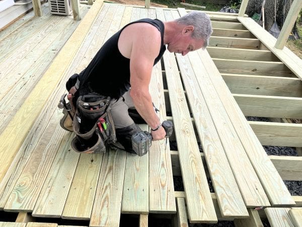 Should I Gap Pressure Treated Decking? Find out.
