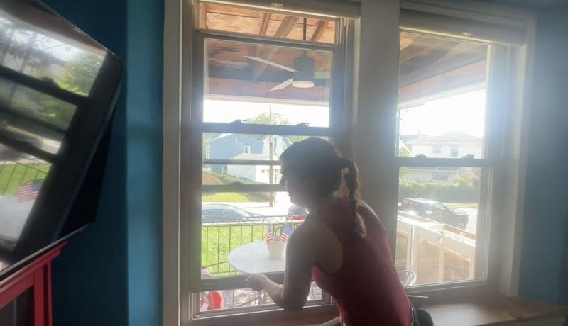 Theresa opening the top and bottom of a double hung window 6 Window Secrets That Could Save You Thousands MyFixitUpLife MyFixitUpLife Theresa opening the top and bottom of a double hung window MyFixitUpLife